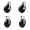 Service Caster 12'' Extra Heavy Duty Phenolic Wheel Swivel Caster Set 2 Brakes 2 Rigid, 4PK CRAN-SCC-KP92S1230-PHR-SLB-2-R-2 - alternate 1